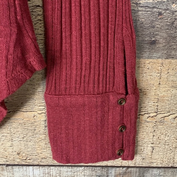 Lucky Brand rust orange blouse top long sleeve Size Small - Picture 10 of 11